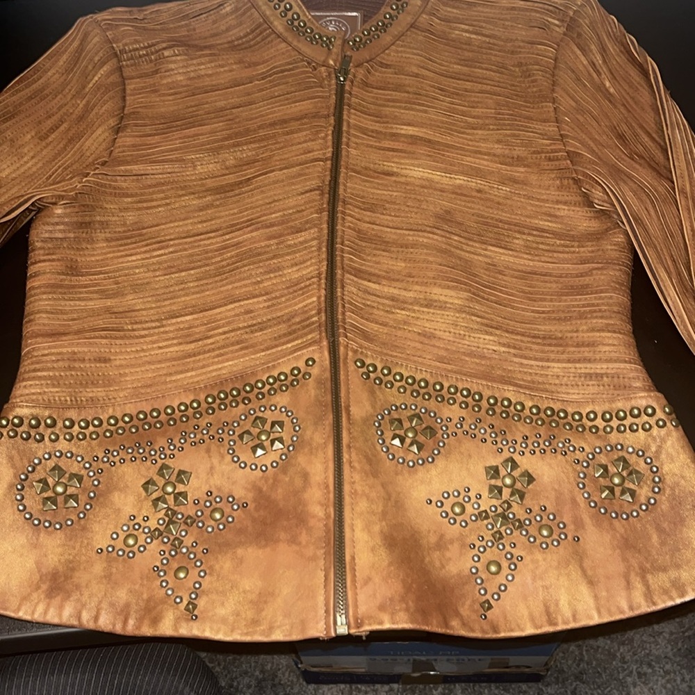 Double D Ranch Soft Leather Jacket. Size Large***READ - Picture 3 of 16